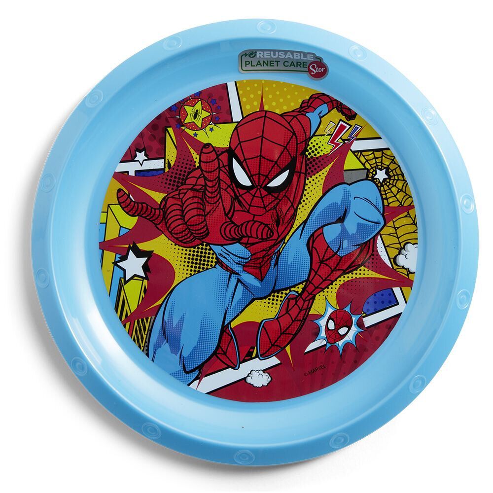 Assiette plate enfant Spiderman plastique Ø21cm