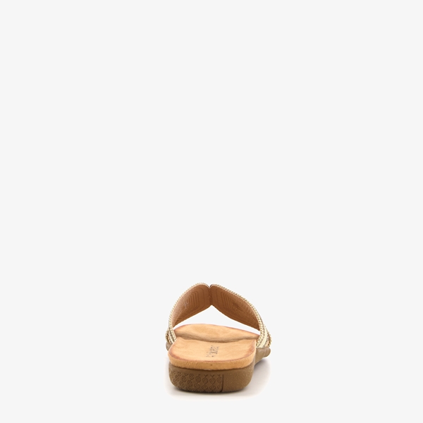 Blue Box dames slippers goud met glitters