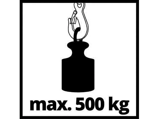 Einhell TC-EH 500, 500 kg, 11,5 m, 5,7 m, 5,7 m/min, 11,5 m/min, 1000 W