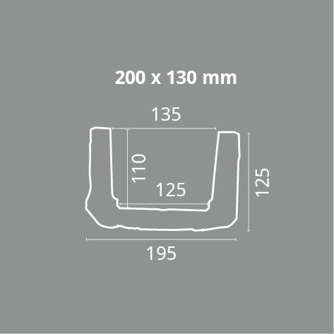 Plafondbalken, imitatie eikenhout, 20 x 13 cm, lengte 2 m, lichtbruin