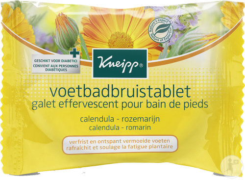 Kneipp Galet Effervescent Pour Bain De Pieds Calendula Et Romarin 80g