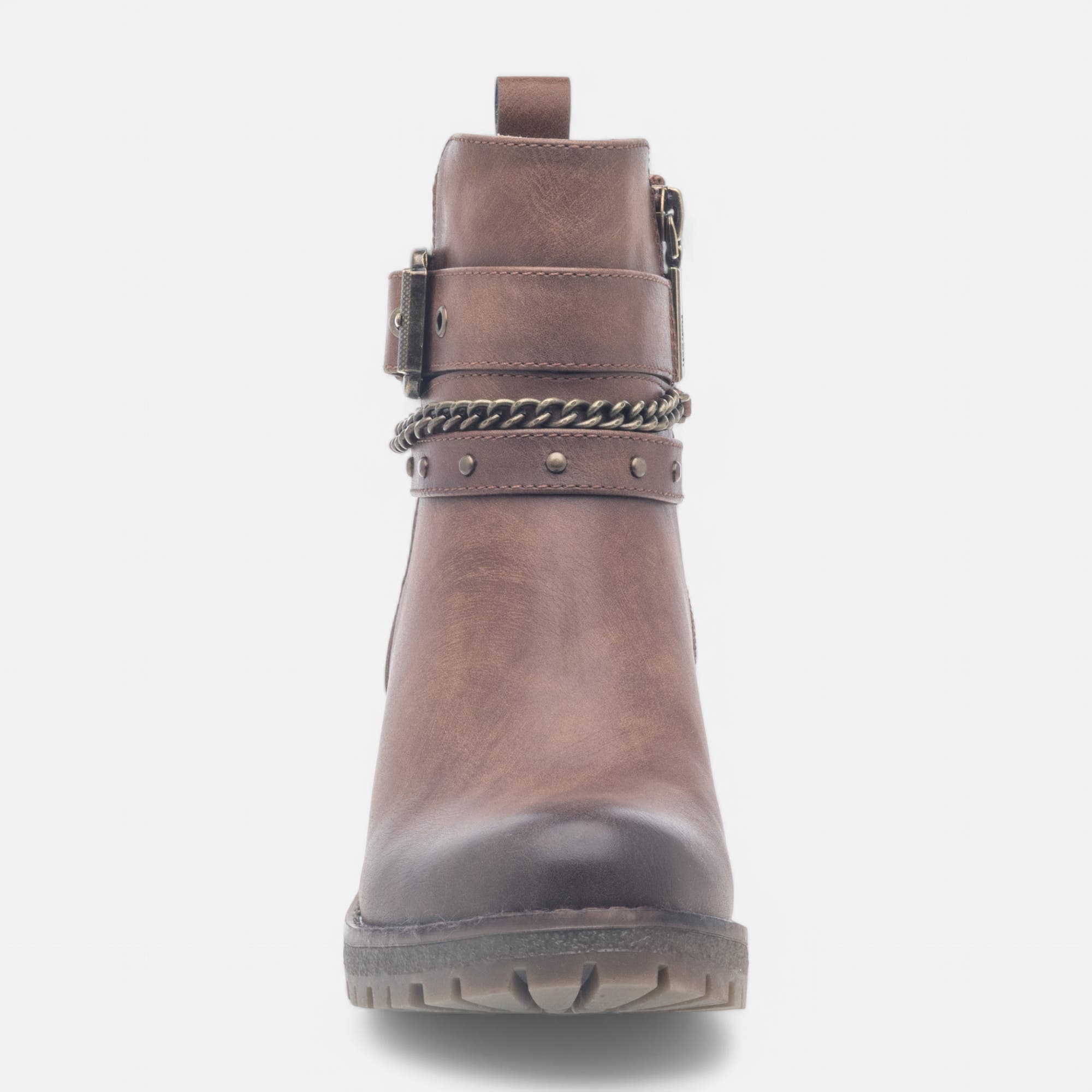 Boots à talon Femme camel