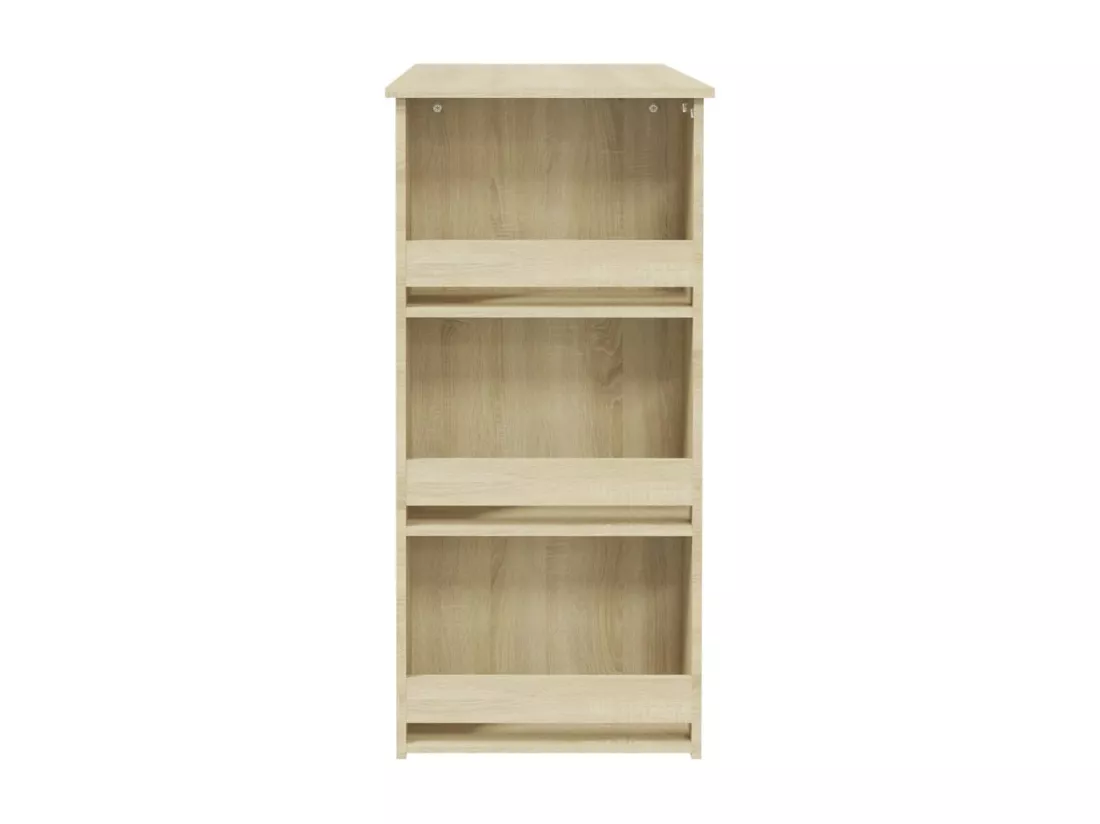 Table de bar avec rangement Chêne sonoma 102x50x103,5 cm