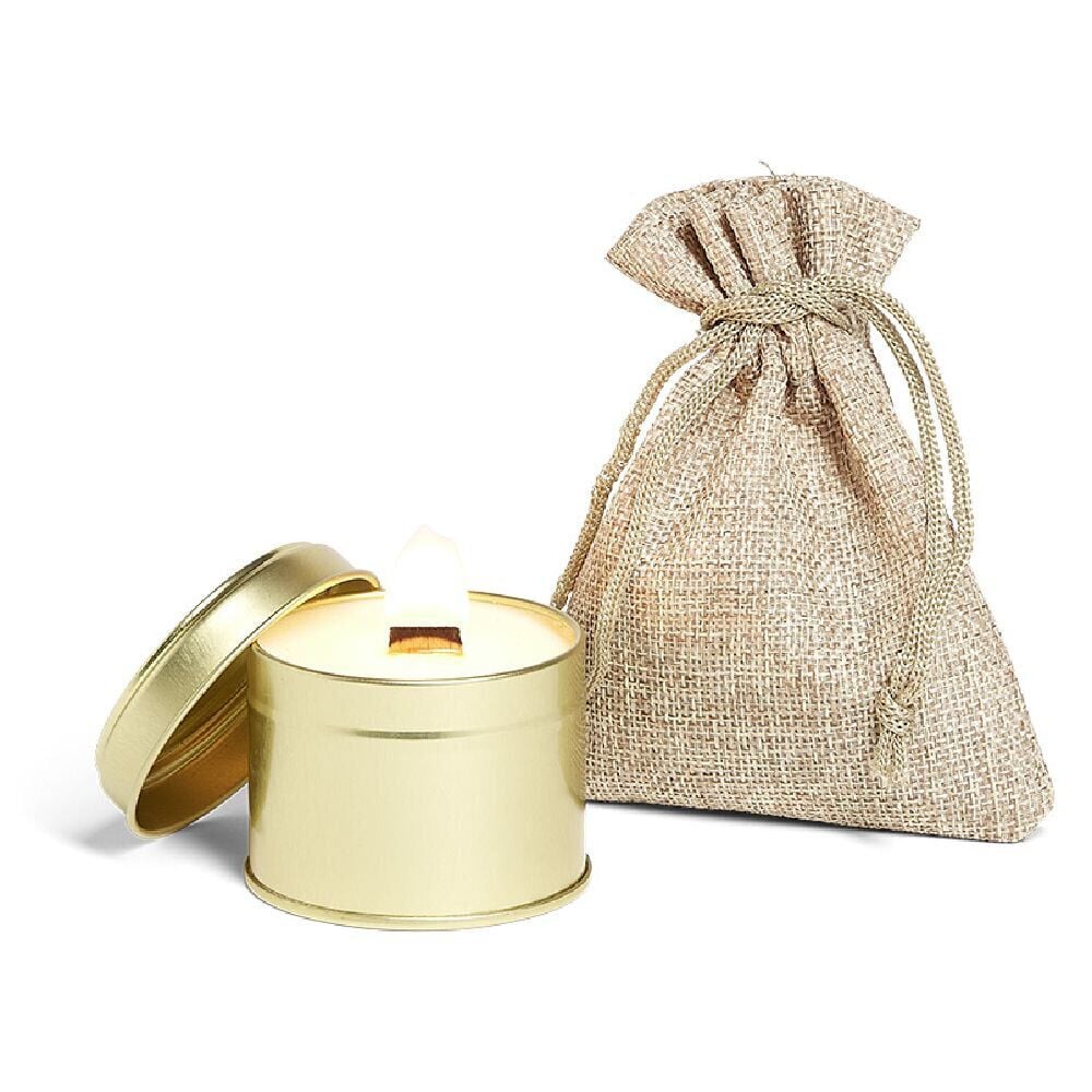 Bougie avec graine basilic à planter senteur fleur d'oranger 25H