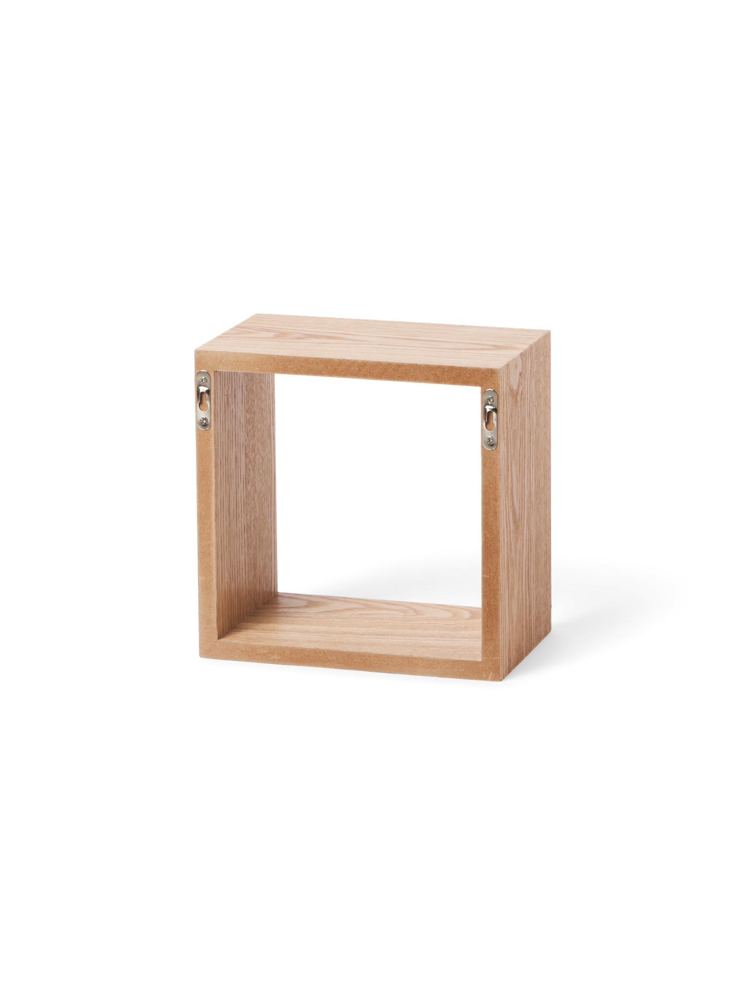 Væghylde | MDF/poppeltræ/askefinér. Mål 19,5 x 12 x 19,5 cm. | Nature