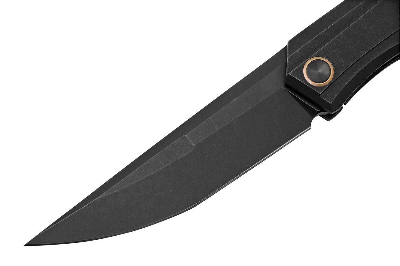 WE Knife Cybernetic WE22033-1 Black Titanium Handle, Black Stonewashed Limited Edition, zakmes