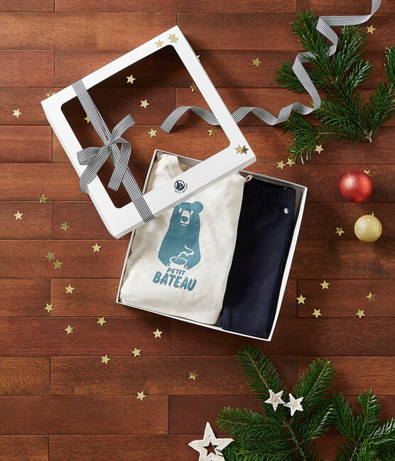 Coffret cadeau bébé tee-shirt et pantalon