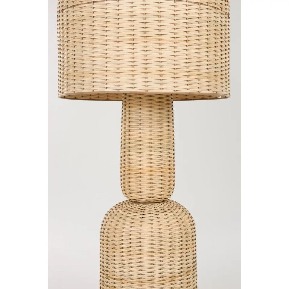 Housecraft Living Jude Vloerlamp Rotan - Bruin