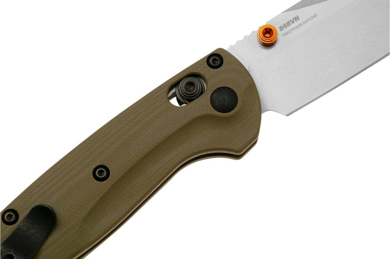 Benchmade Mini Taggedout 15534 CPM-S45VN, OD-Green G10, jachtzakmes
