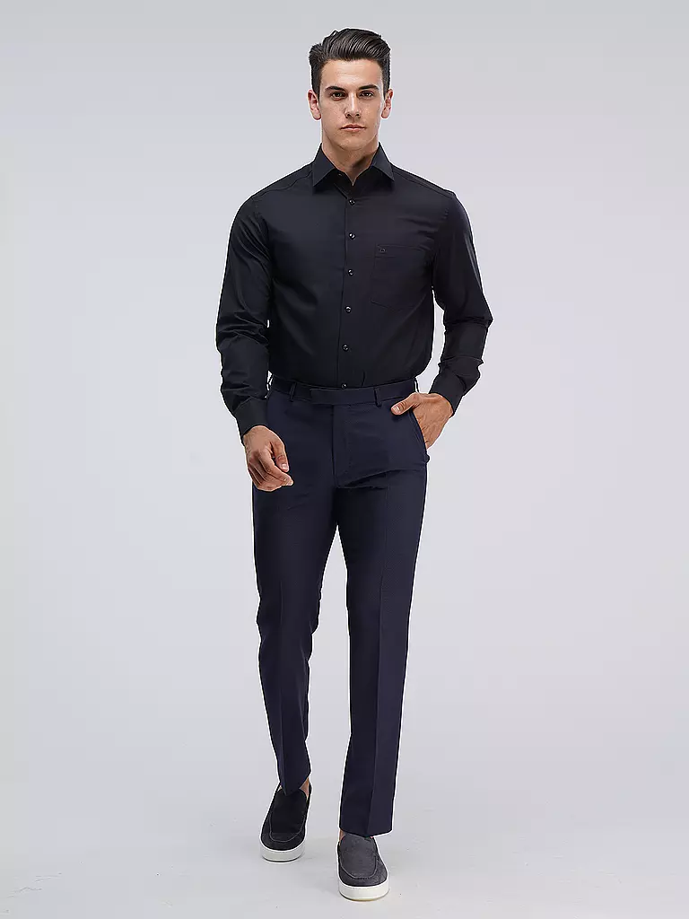 OLYMP Hemd Modern Fit  schwarz