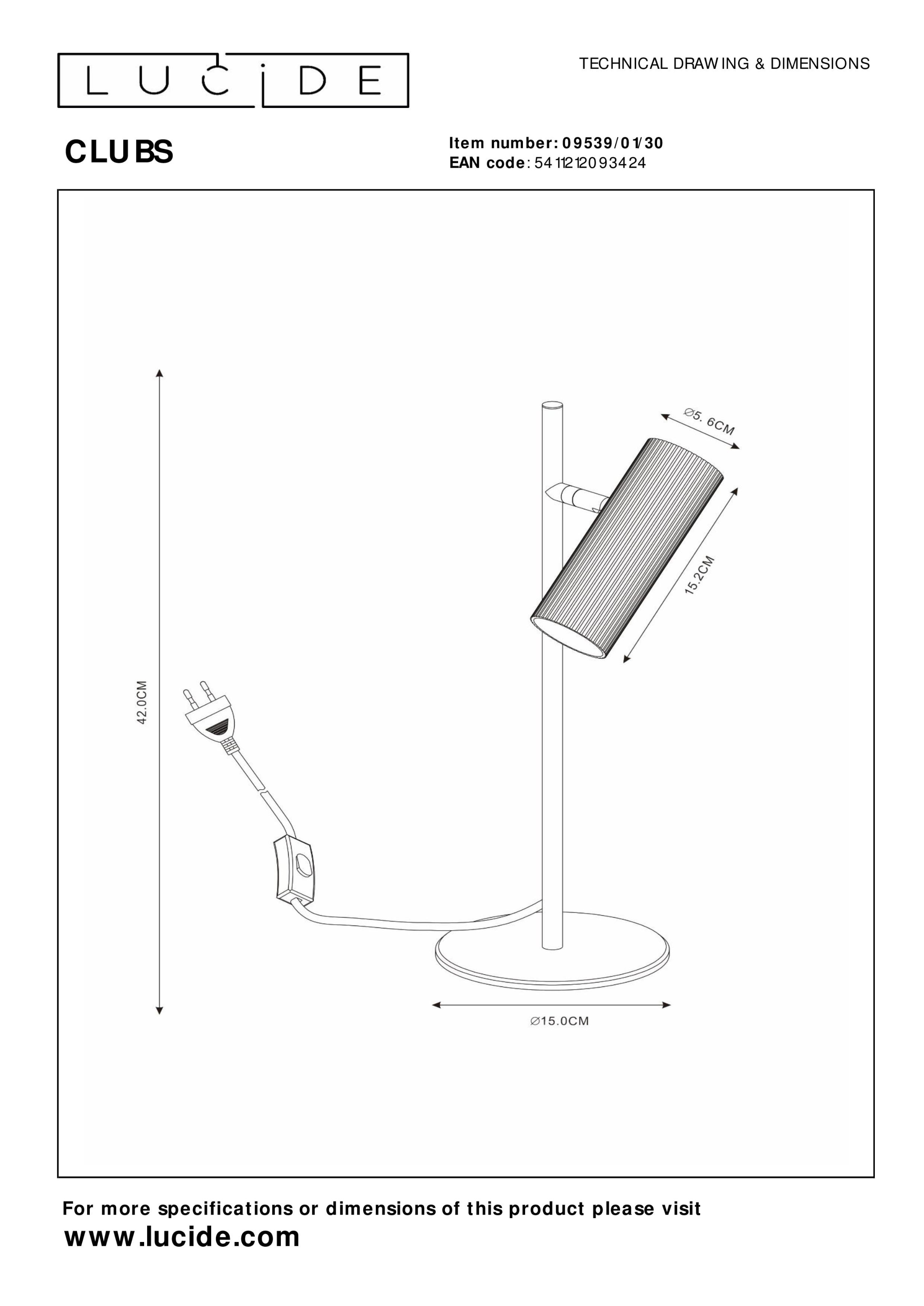 Tischleuchte CLUBS