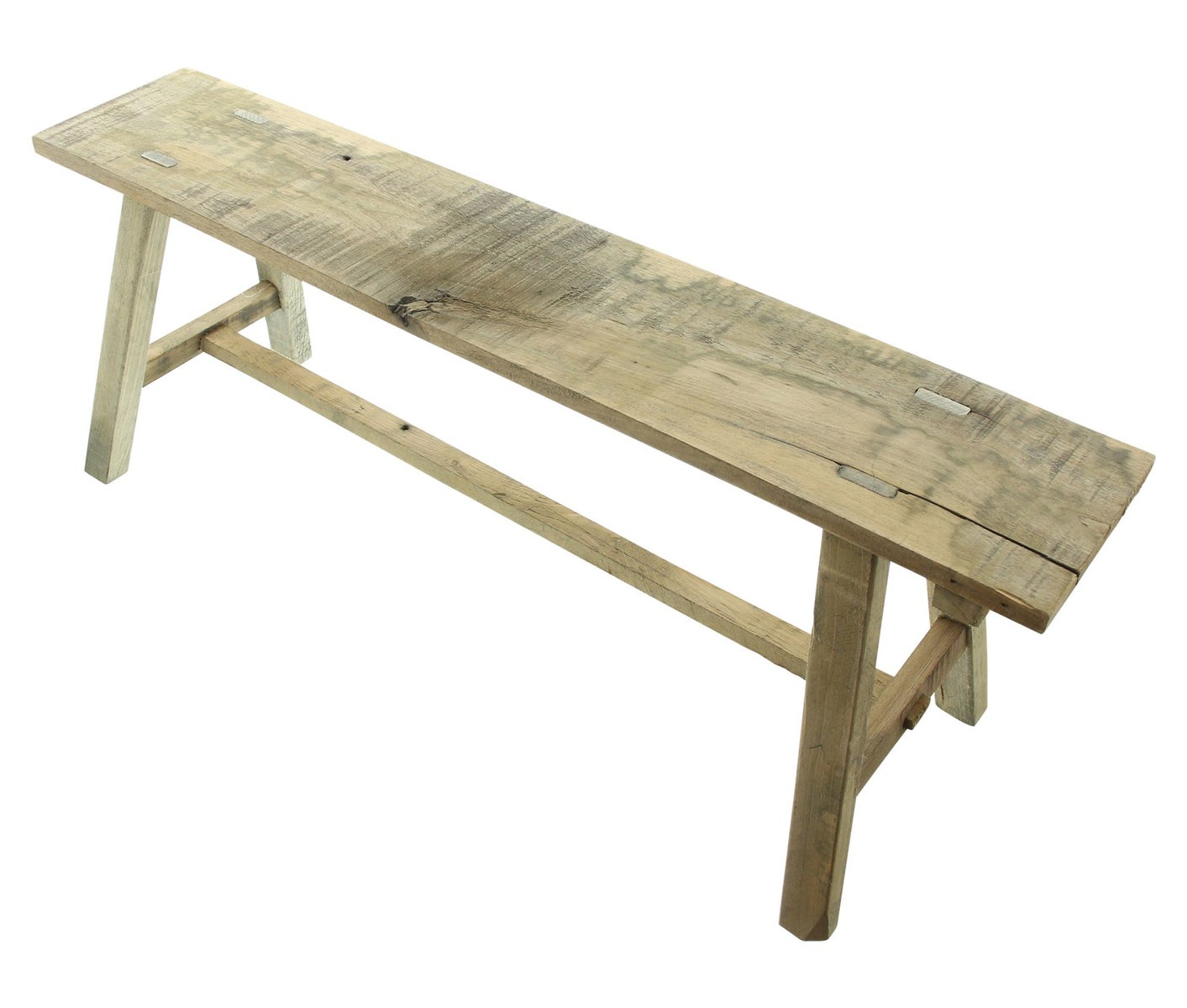 Houten bank, gebruikte look