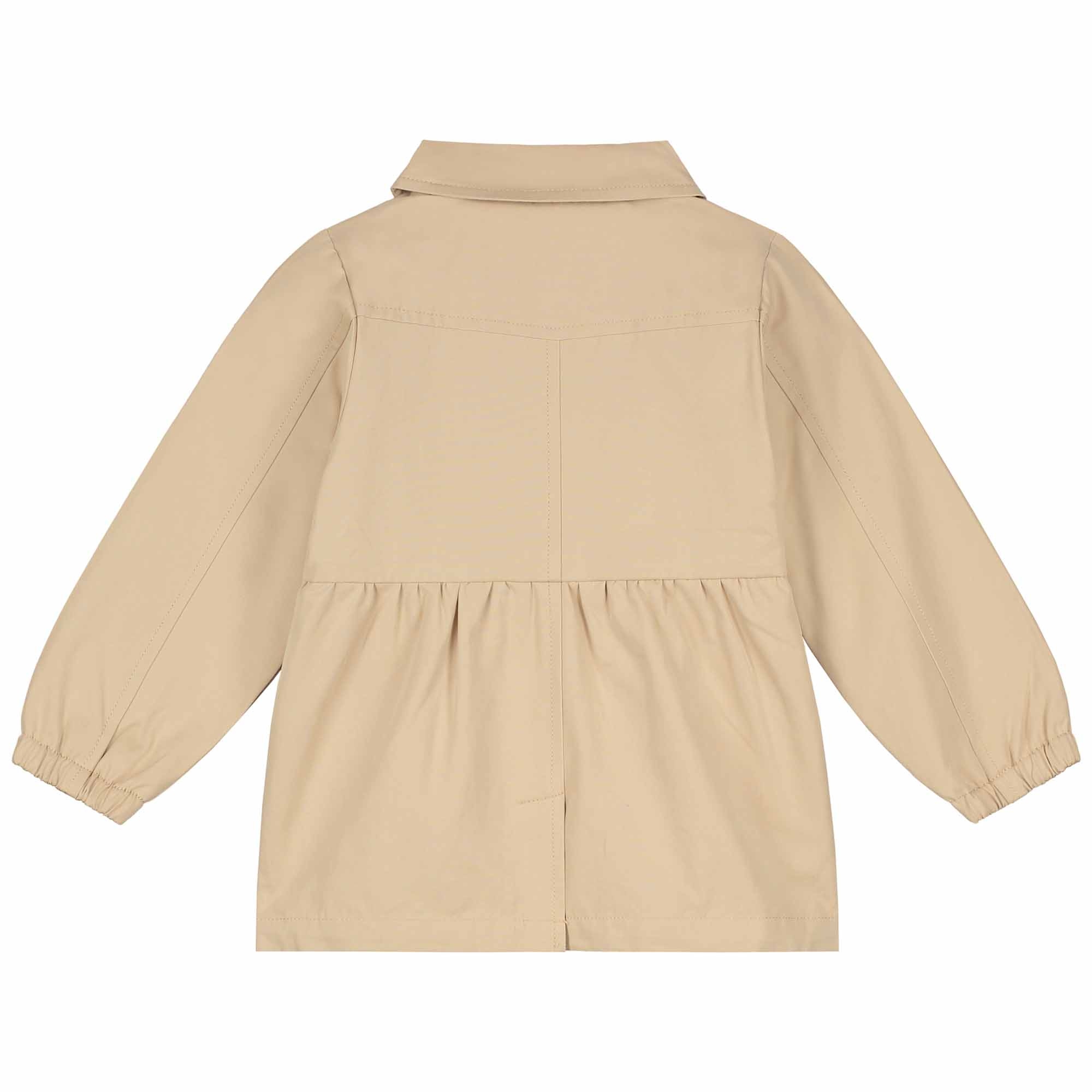 Prénatal peuter zomer trenchcoat lange mouwen effen beige