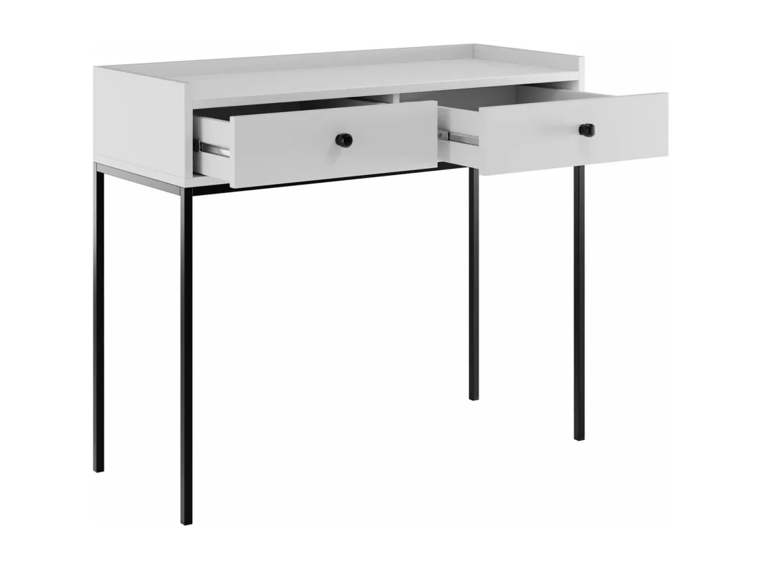 Console Comfivo Etmore 106, Gris, 86x100x40cm, Avec tiroirs