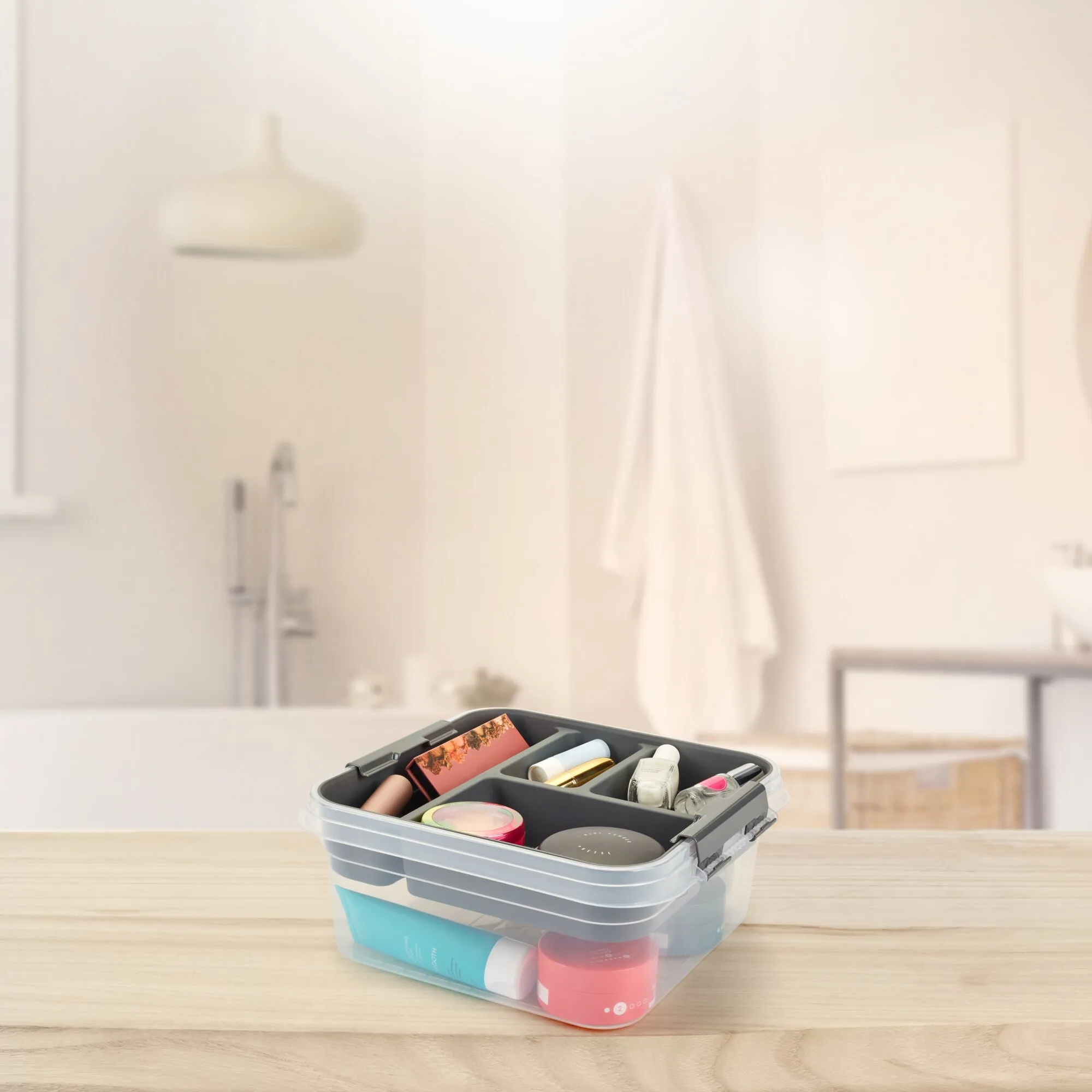 Organisier-Box mit Einsatz, ca. 25x26x11cm