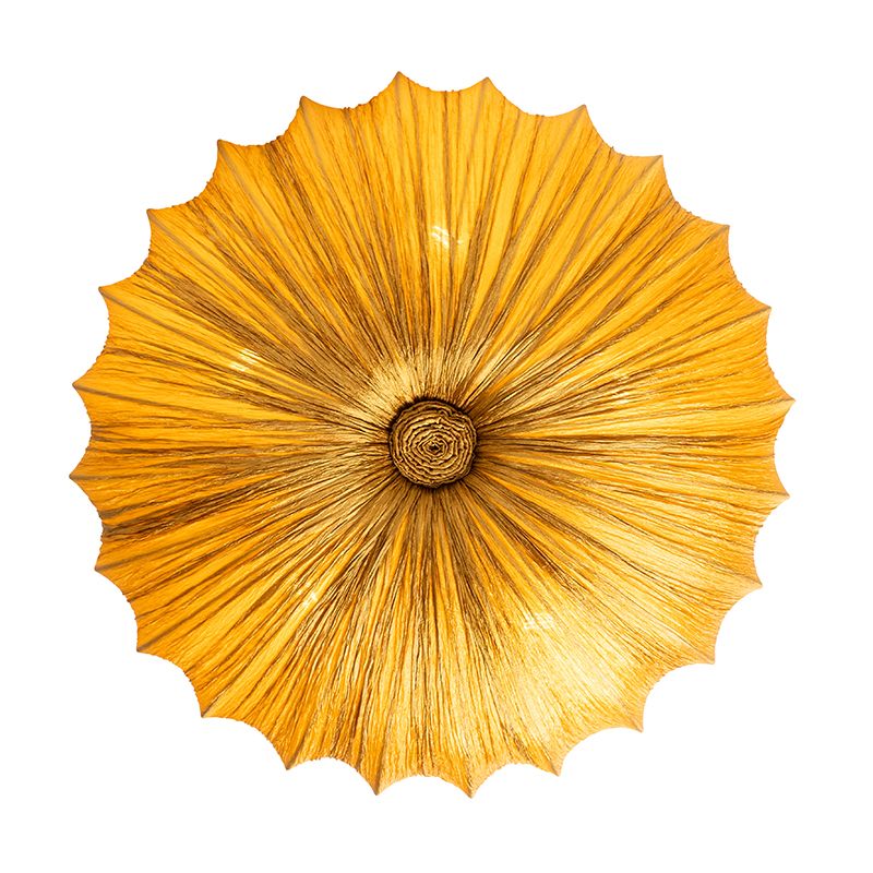 Japandi plafondlamp goud 60cm 5-lichts - Plu