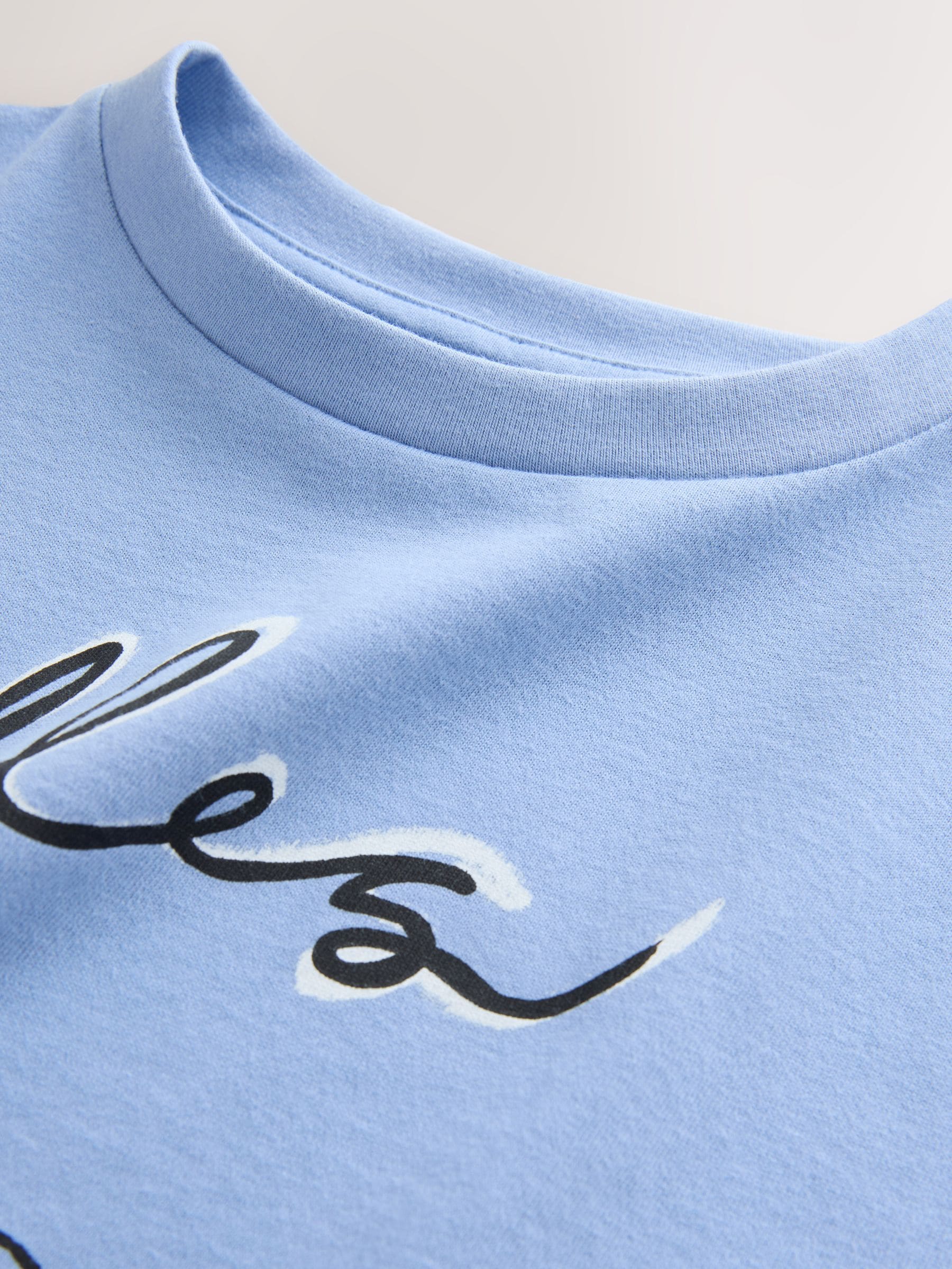 Blue Poodle - Oversized T-shirt met grafische print (3-16jr)