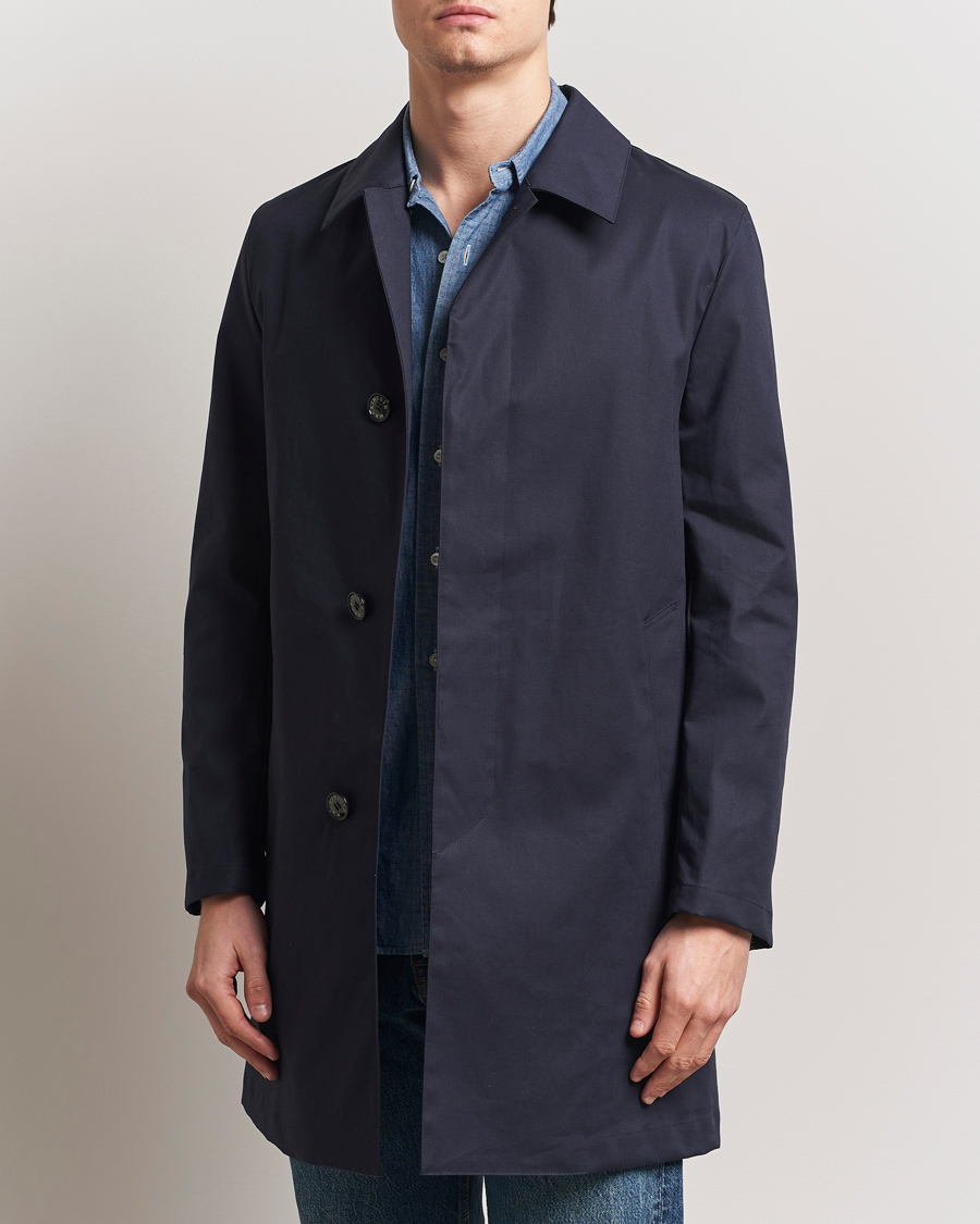 Mackintosh Donoon Car Coat Navy
