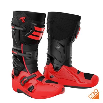 Bottes cross Shot RACE 8 2024 - Noir / Rouge