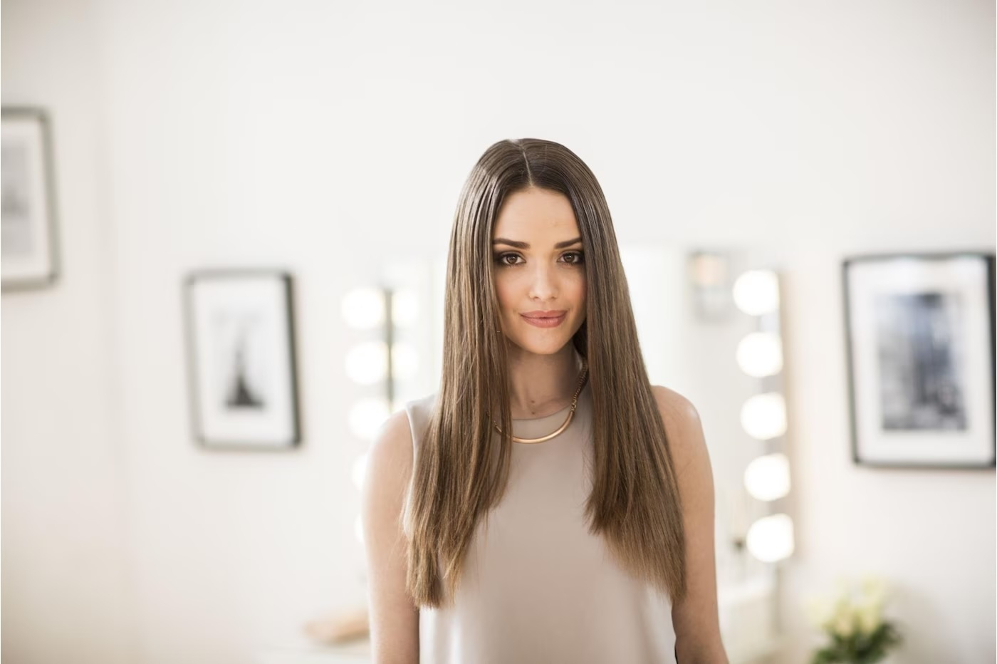 S9100 Haarglätter Pro Luxe Keramik Haar Streckeisen (45569560100) - Beige
