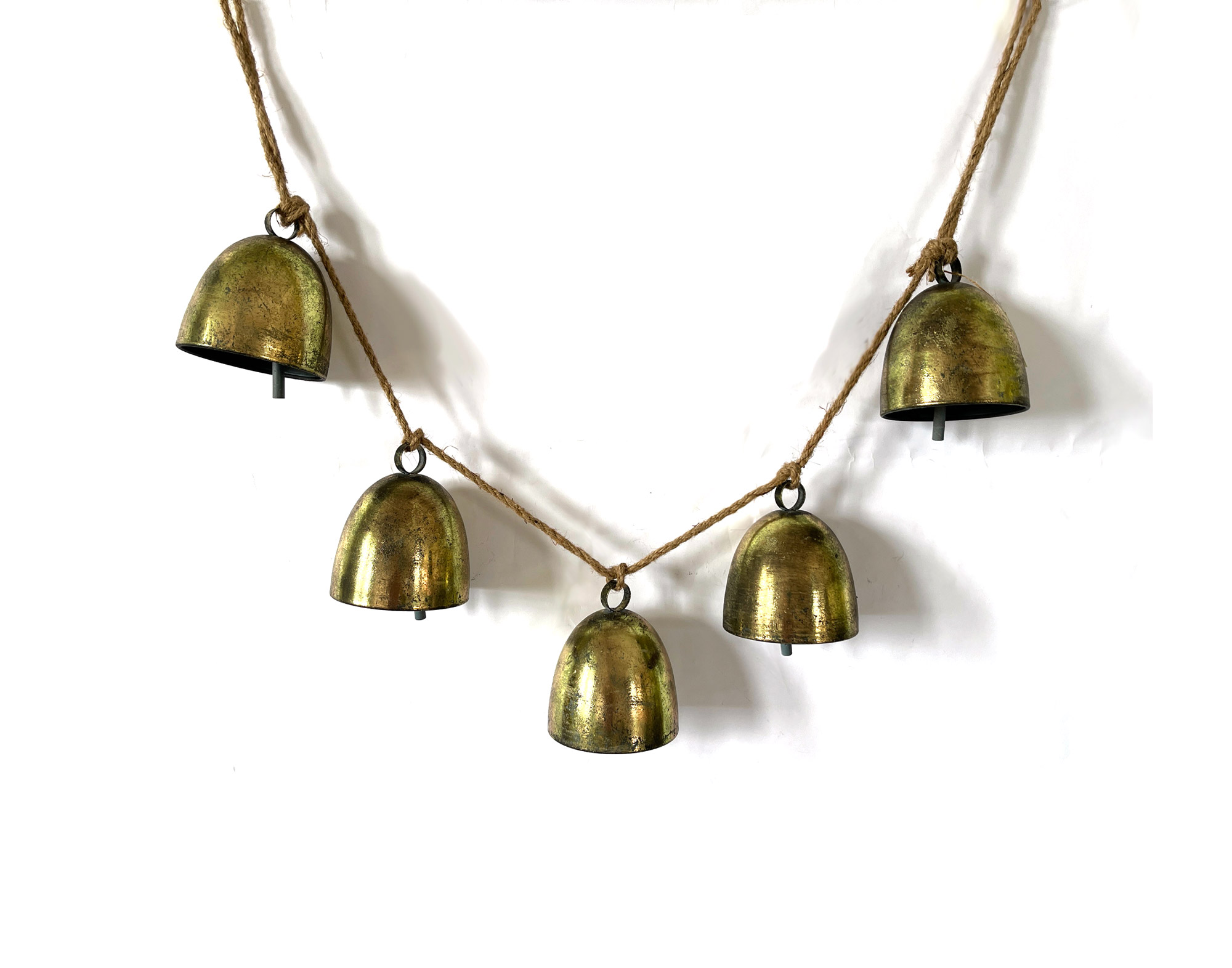Glockenkette 'Serafina', mit 5 Glocken, antik gold, L 100 cm günstig bestellen