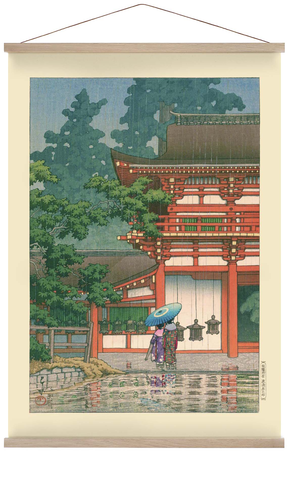 Kasuga-Schrein Kunstdruck von Hasui