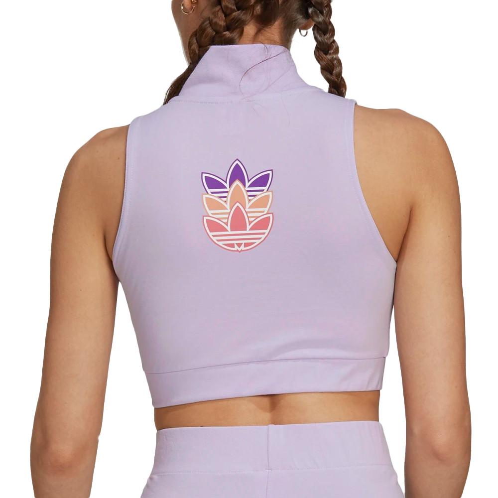 Adidas Débardeur Mauve Femme Adidas Cropped