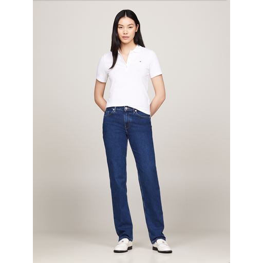Tommy Hilfiger 1985 Slim Pique Polotrøje, Optic White, XXL