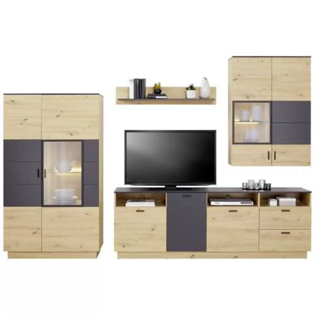 Wandboard Tonale Artisan Eiche,grau
