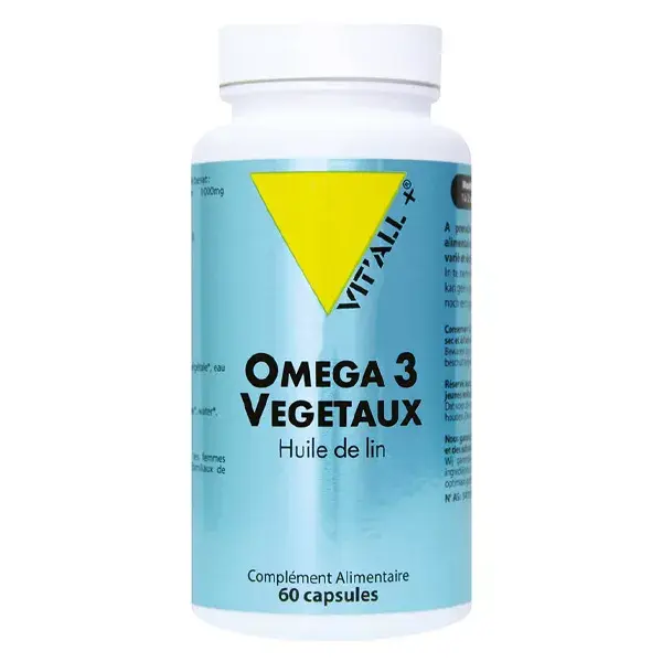 Vit'all+ Ômega 3 à base de plantas, 60 cápsulas