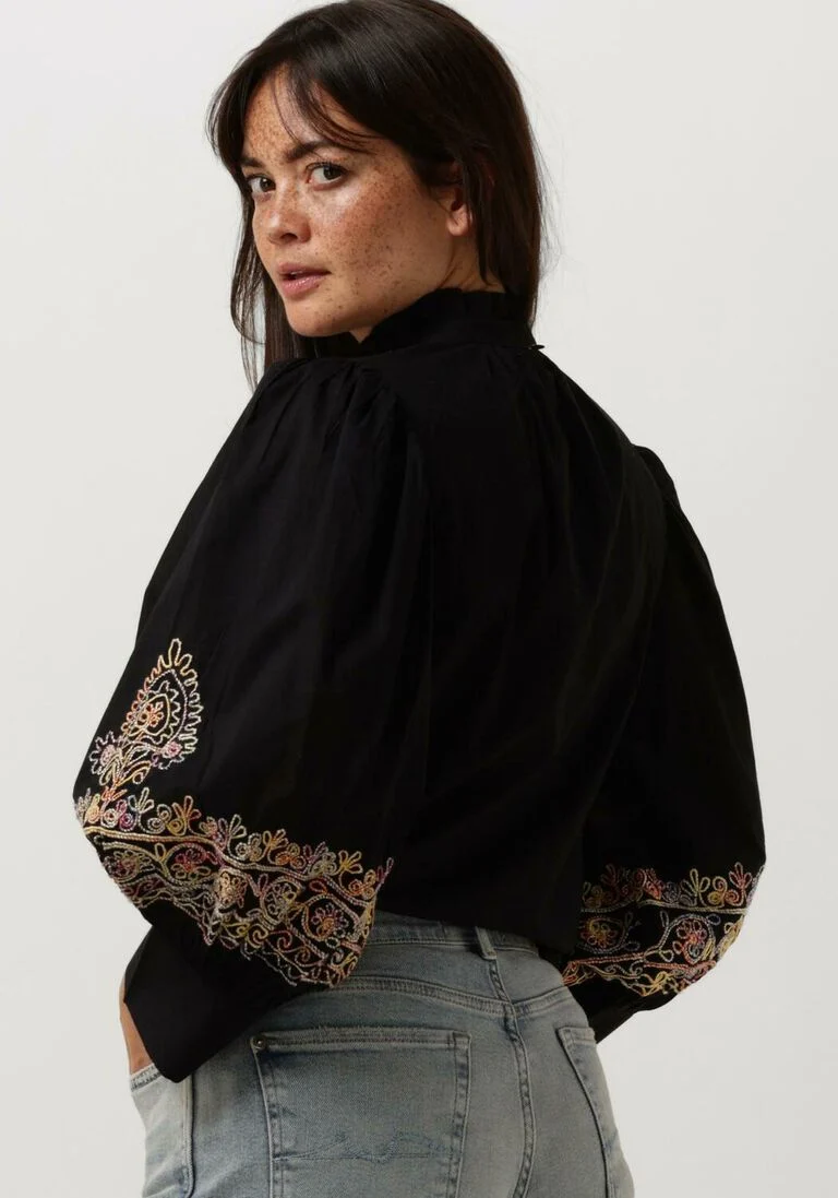 ANTIK BATIK zwarte antik batik blouse neil blouse
