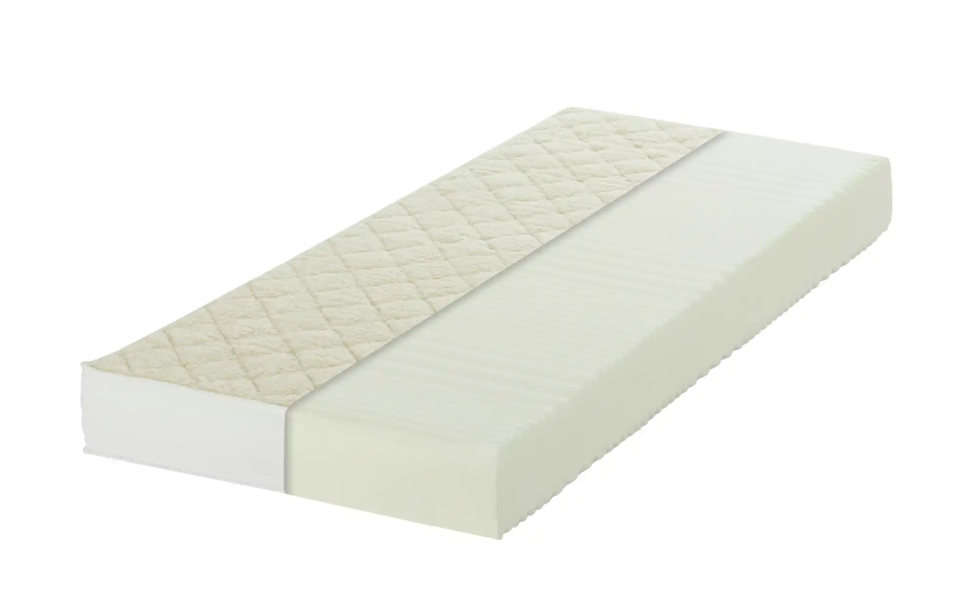 Komfortschaummatratze mit wärmender Lammflor-Seite Elegant Lammflor