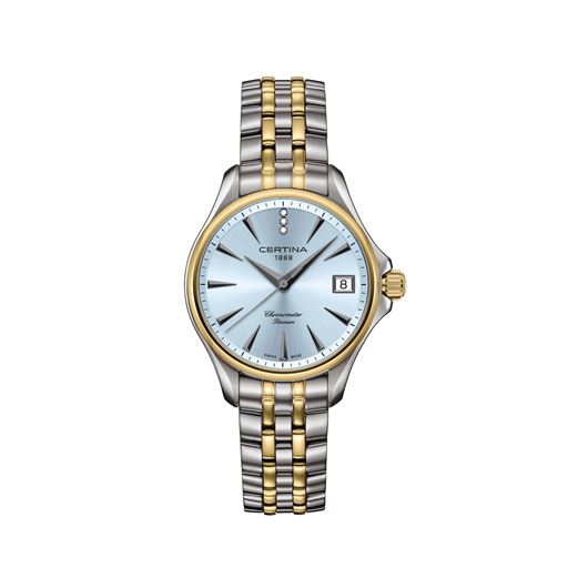 Certina DS Action Lady Diamonds C032.051.44.046.00 Dameur, Iceblue, 34 mm