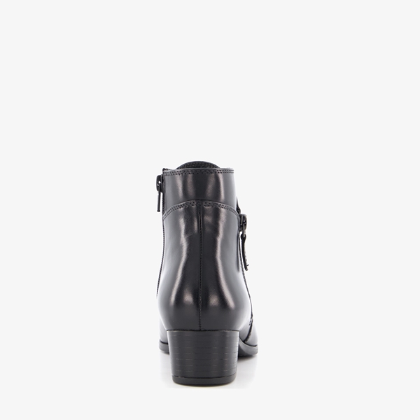 Hush Puppies leren dames enkellaarsjes met hak