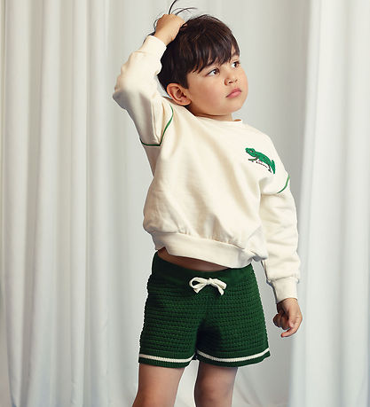 Mini Rodini Sweatshirt - Eidechse - Offwhite