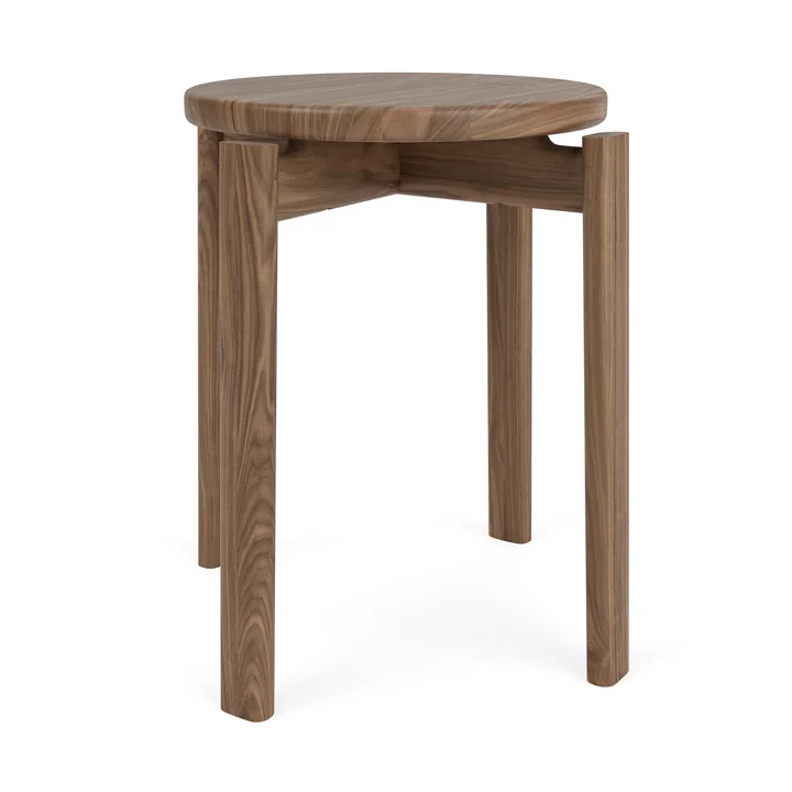 Audo - Passage Hocker, Eiche natur / beige (Stoff Audo Bouclé 02)