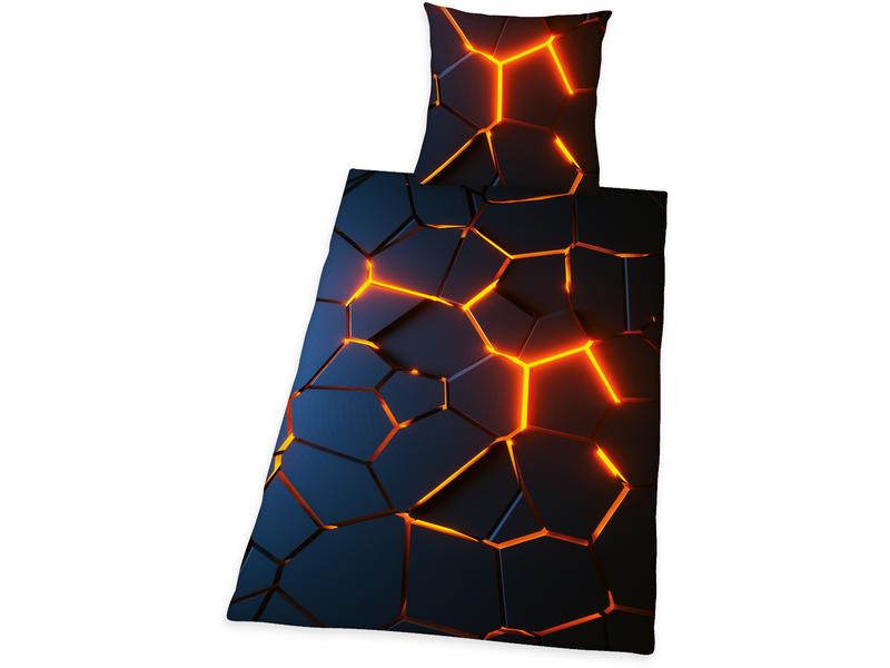 Herding Kinder Bettwäschegarnitur 3D Effekt 160 x 210 cm Bettwäscheset aus 100% Baumwolle