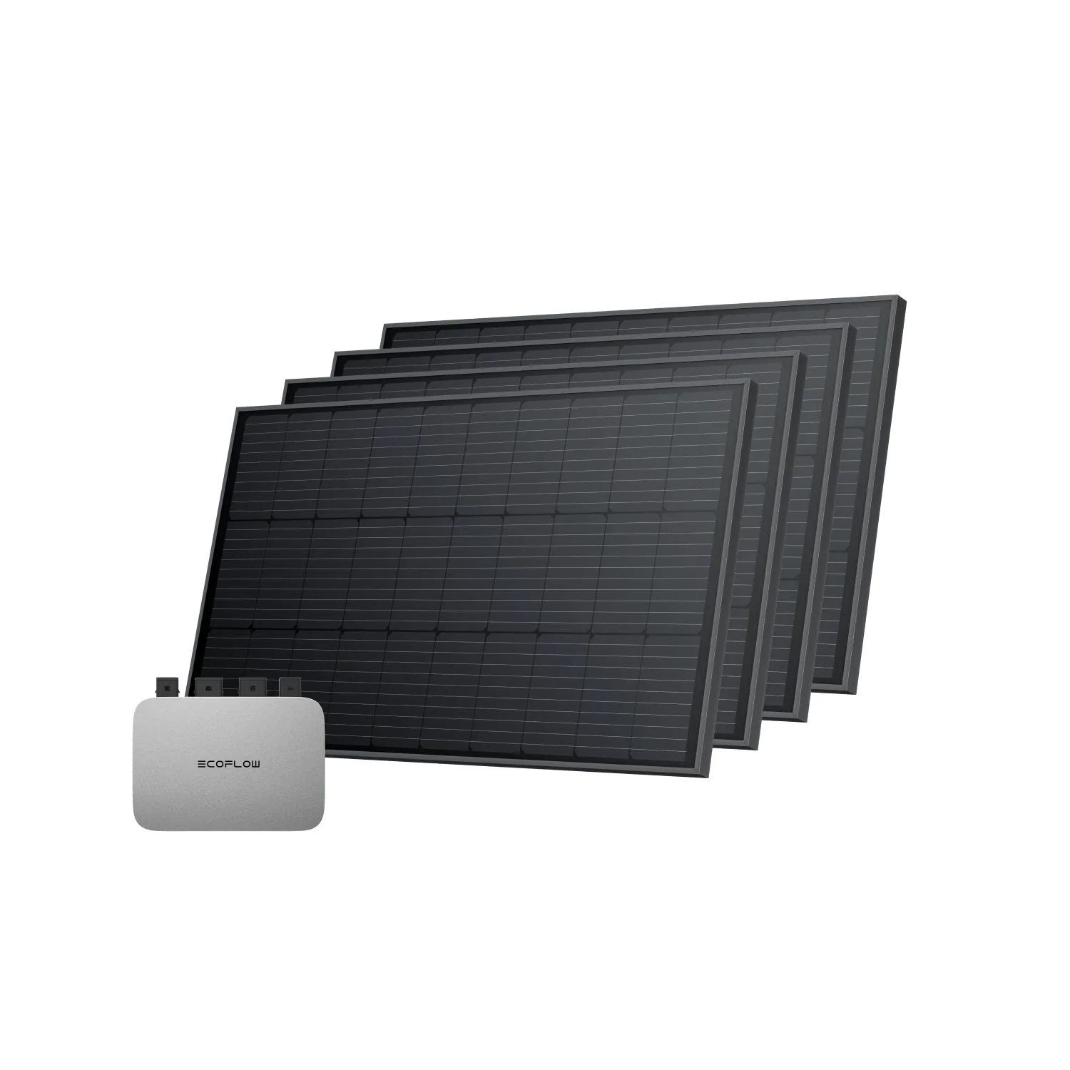 EcoFlow PowerStream Balkonkraftwerk 800W - 100W Starres Solarpanel