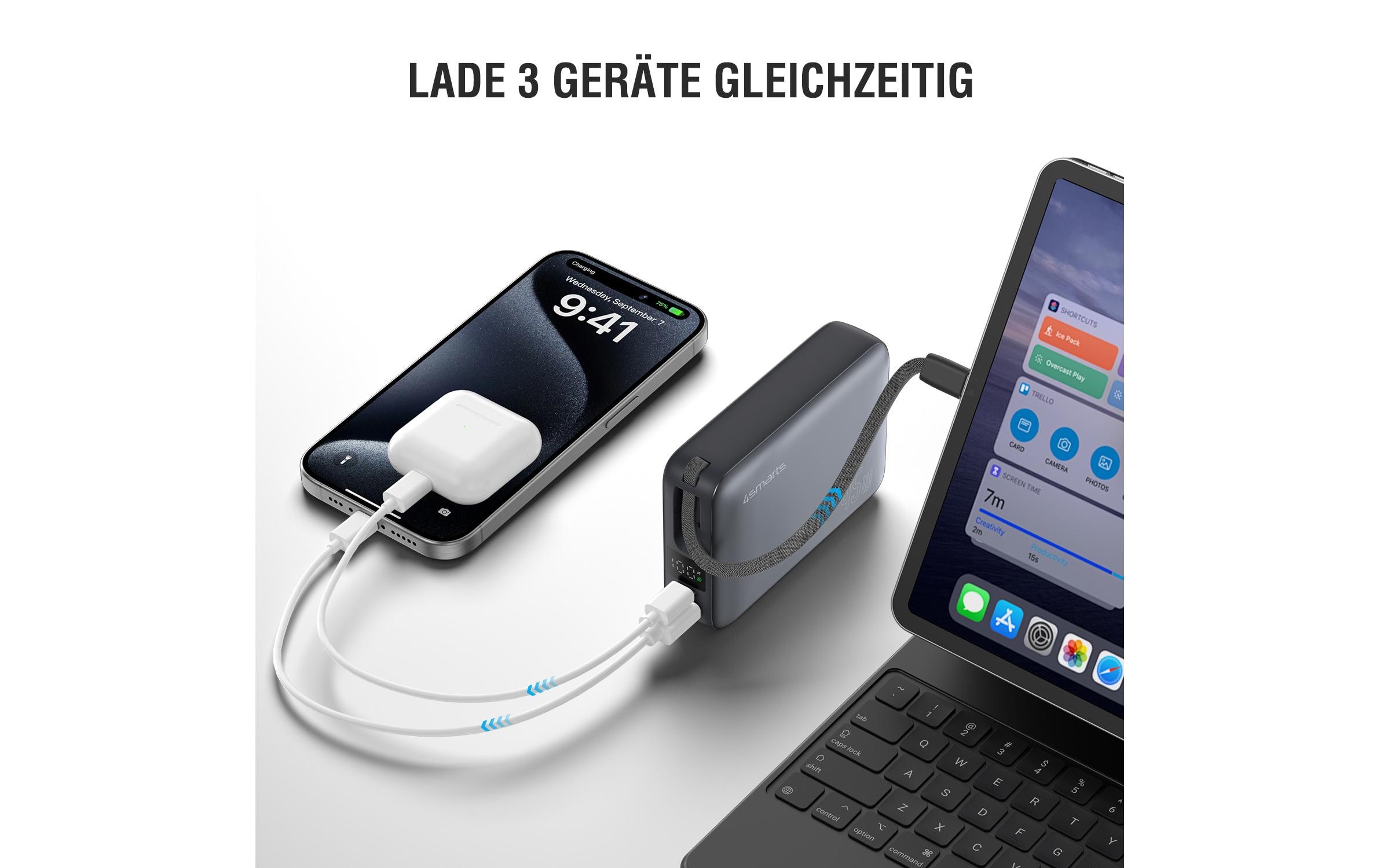 Powerbank Enterprise Compact 20000 mAh, spacegrauPowerbank Enterprise Compact 20000 mAh 45 W, spacegrau