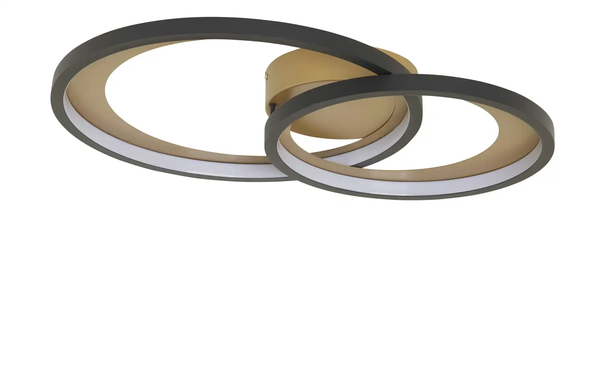 Trio LED-Deckenleuchte schwarz/goldfarben