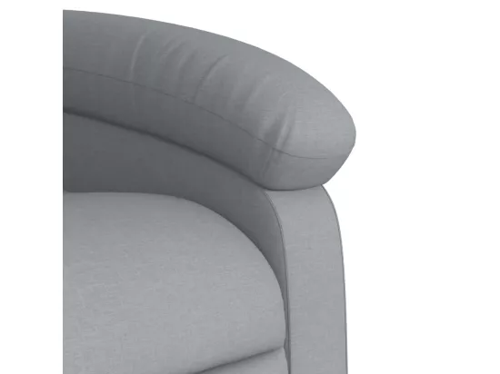 Fauteuil inclinable Gris clair Tissu
