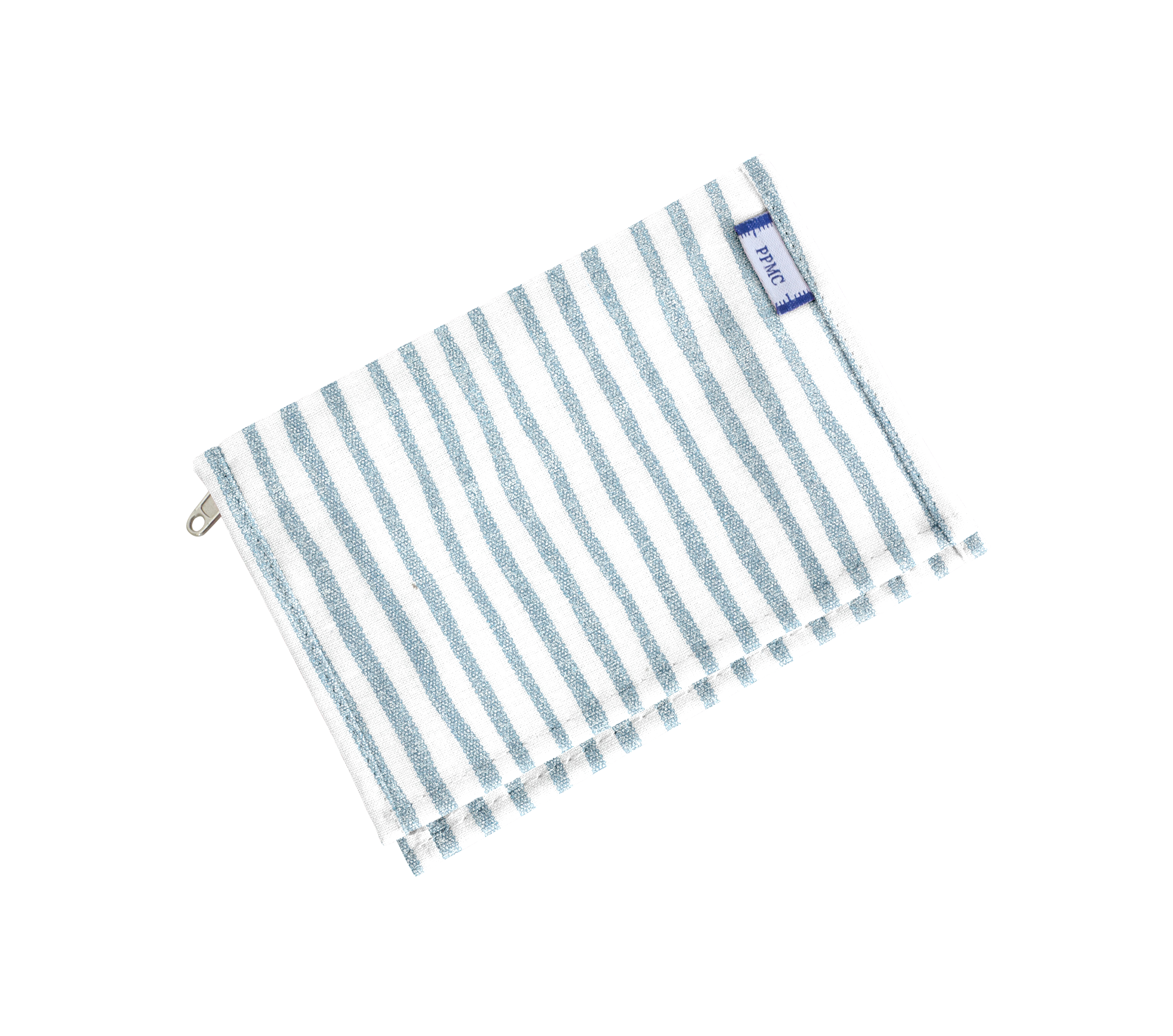 Portefeuille Compact Rayé Bleu Blanc