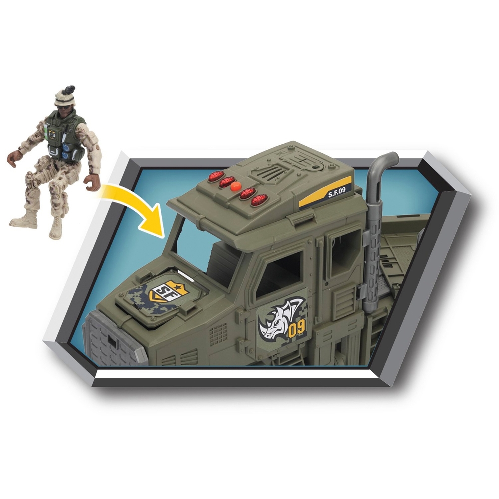 Spielset „Transport der Soldatenstreitkräfte – Einsatzmission“
