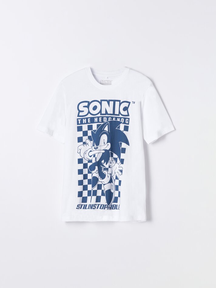 Conjunto de pijama com estampa do Sonic - Branco