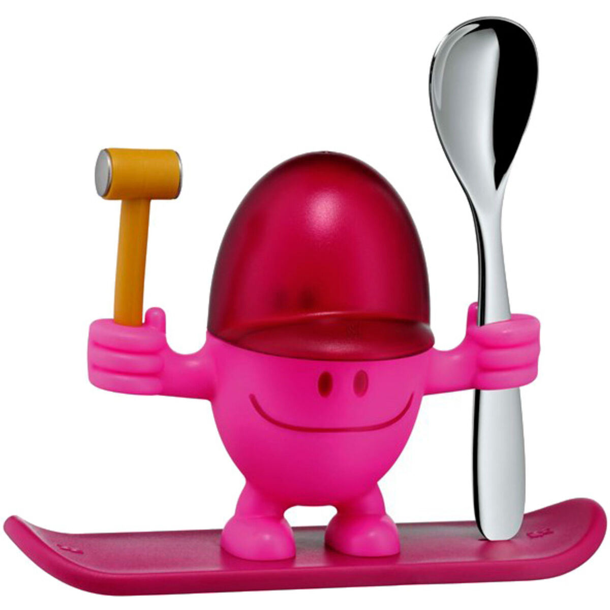 McEgg Eggeglass med skje Rosa