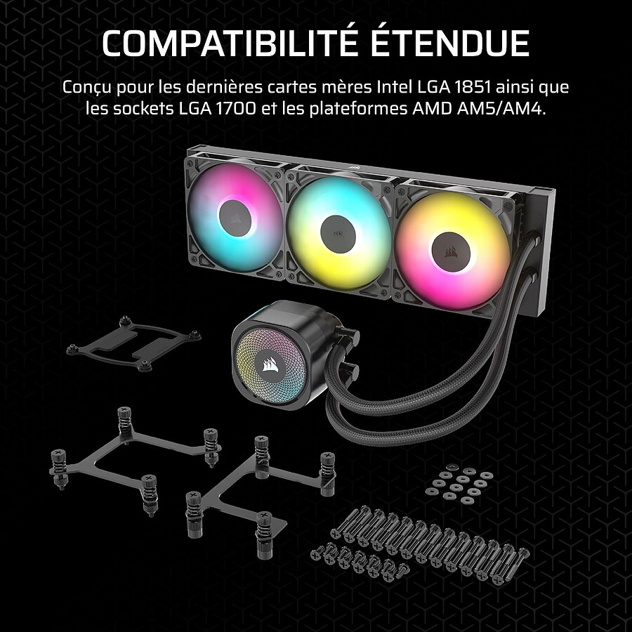 Corsair Nautilus 360 RS ARGB - Noir