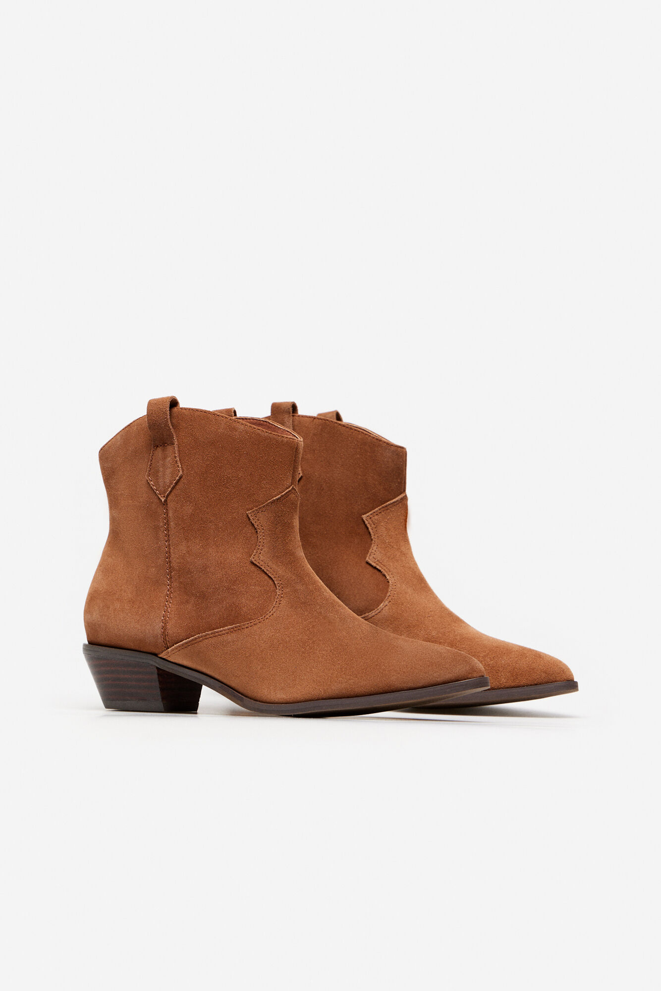 bota de cowboy de camurça