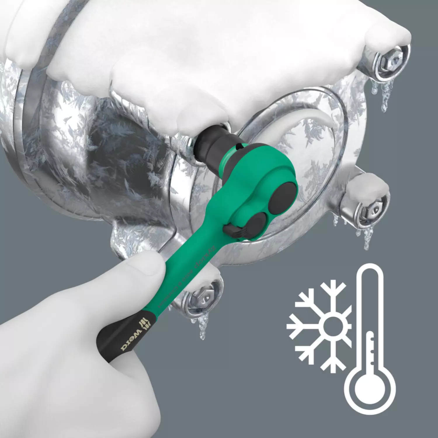Wera 05005530001 16-delig 8100 SB 12 Zyklop Comfort ratelset, omschakelpal, 3/8