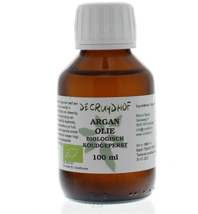 De Cruydhof Argan olie koudgeperst bio (100 ml)