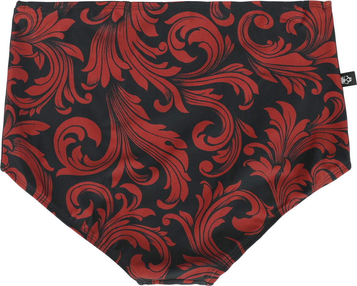 Bas de Bikini Taille Haute Décoré | Black Premium by EMP Bas de bikini